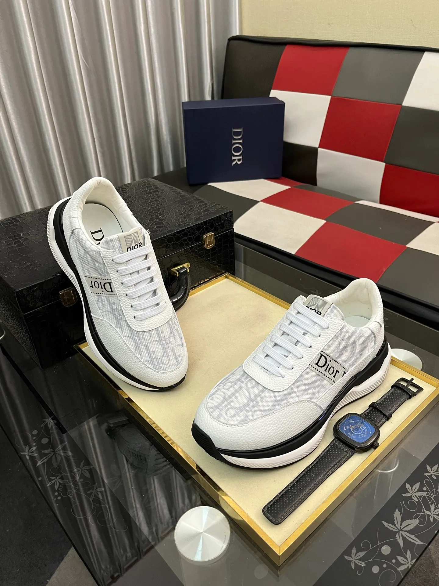 Men's Men's Shoes 💰438⌚️⌚️"Dior DIOR*" latest hot style casual shoes, top brand [seduce] luxury~purchase, top~quality. [Strong] The upper is made of imported breathable cowhide with material ➕ breathable sheepskin feet (•) and fine workmanship. Code number: 38-443️⃣Colors available